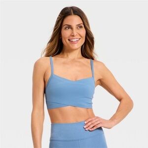 Women's Everyday Soft Light Support
Crossover Bra - All In Motion Steel Blue new